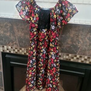 Wonder Nation Multicolor Floral Kids Dress